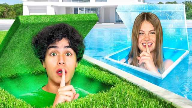 Kids Video: I built a mystery room out of green img